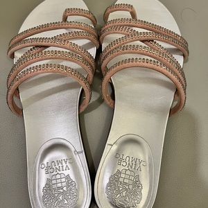 Vince Camino ezzina sandals pink with rhinestones size 9